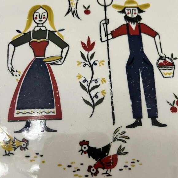 1951 Vintage Homer Laughlin Rhythm American Provincial Oval Platter Replacement - Picture 2 of 4